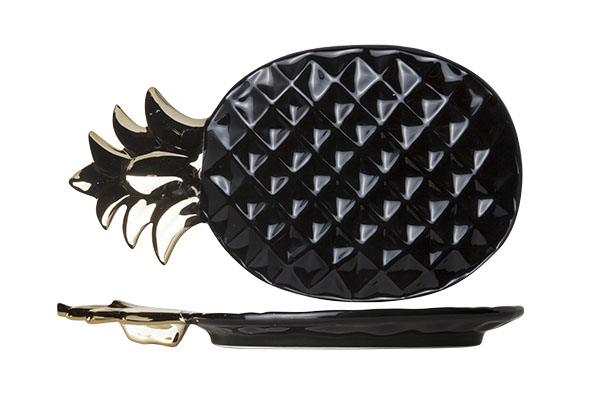 Cosy Trendy Serveerschaal Ananas Zwart 29 X 155 cosy trendy kopen in de aanbieding